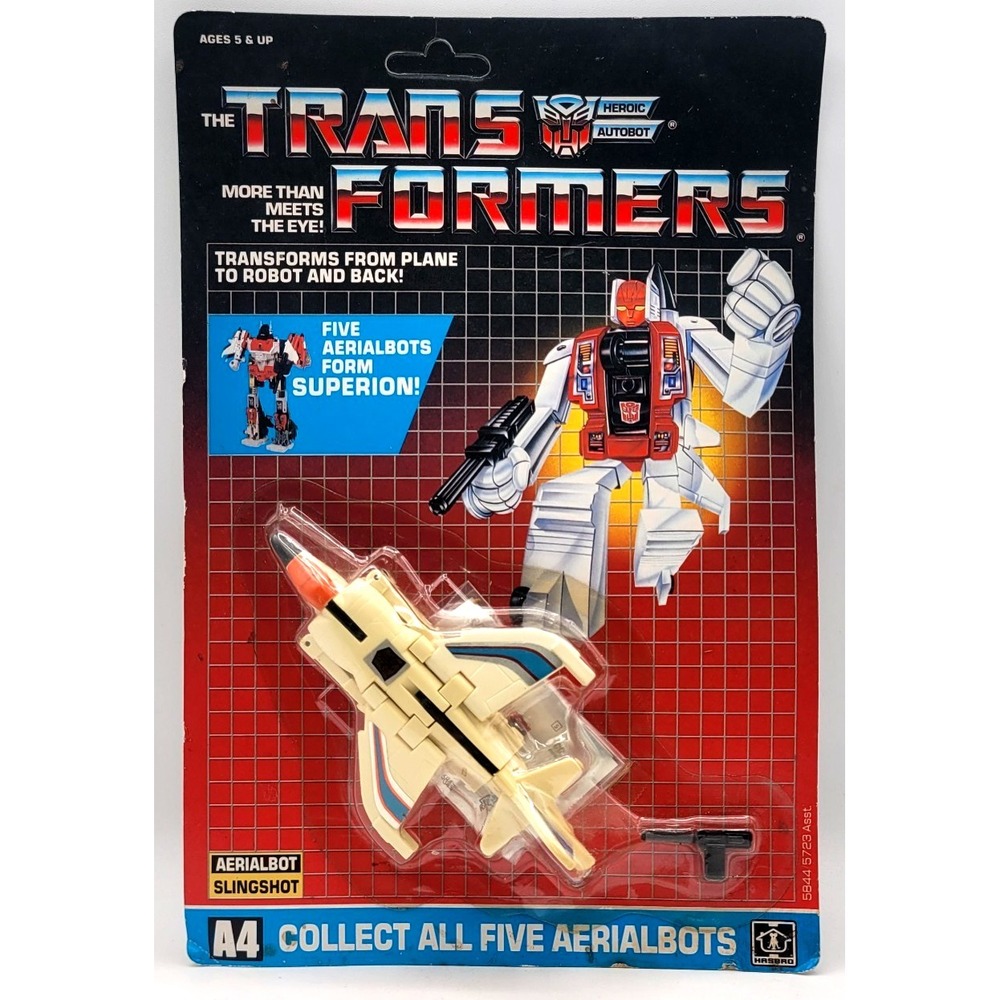 1986 Transformers G1 AERIALBOT SLINGSHOT Hasbro Sealed Vintage MOC UNPUNCHED